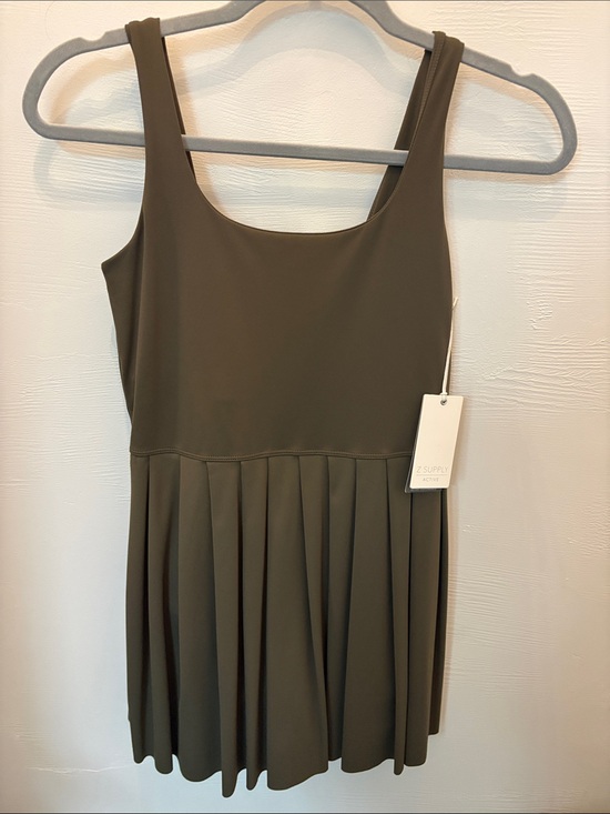 Z Supply Dresses & Skirts - Z Supply Olive Tank Pleated Skirt Dress